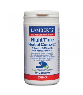 Night Time Herbal Complex · Lamberts · 60 cápsulas