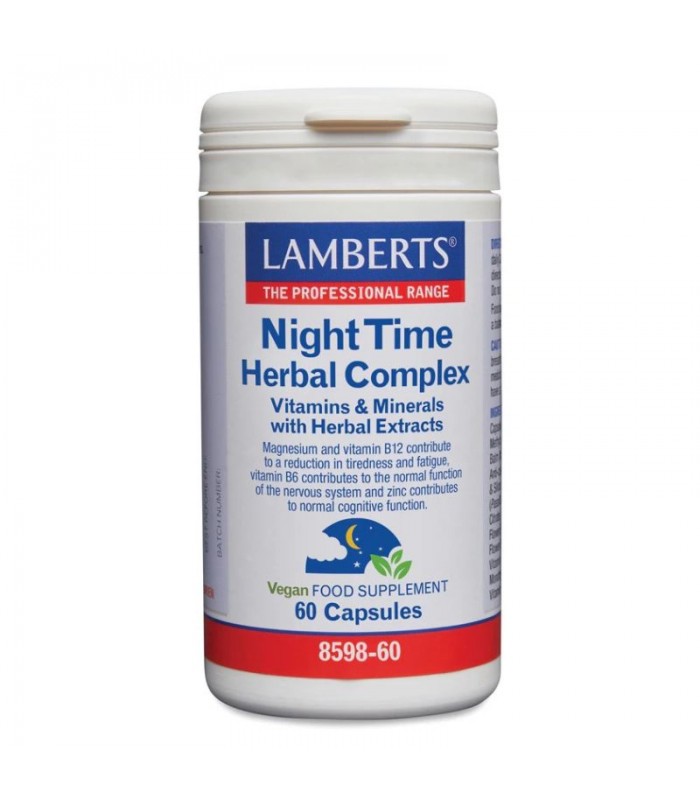 Night Time Herbal Complex · Lamberts · 60 cápsulas