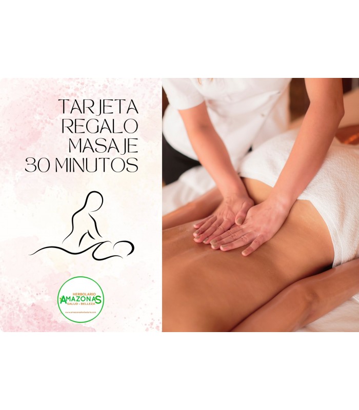 Tarjeta regalo Masaje 30 minutos