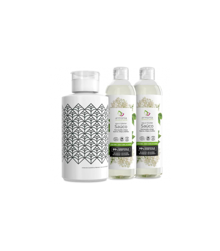 Pack Agua Micelar 2 uds + botella dispensadora de vidrio · Armonia