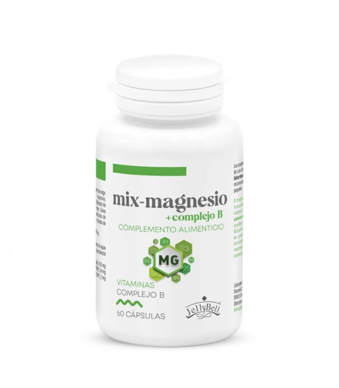Mix-magnesio + complejo B · JellyBell · 60 Capsulas