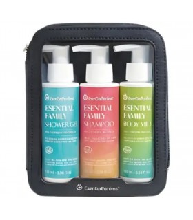 Travel Kit · Champu + Gel + Body milk · Esential'Aroms · 100ML