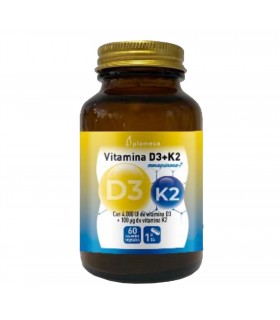 Vitamina D3+K2 · Plameca · 60 cápsulas