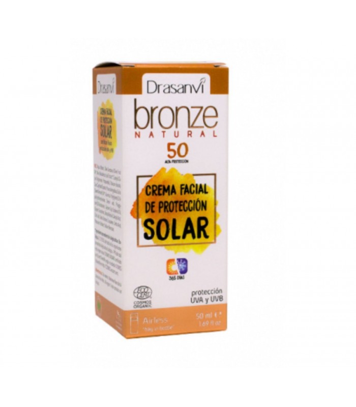 Crema solar facial f.50 bronze · drasanvi · 50ml
