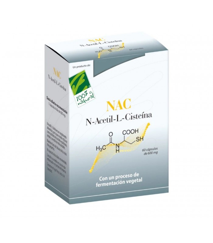 NAC · 100% Natural · 60 cápsulas