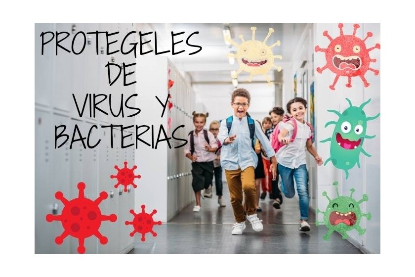 Vuelta al cole. Protege a los peques de virus y bacterias.