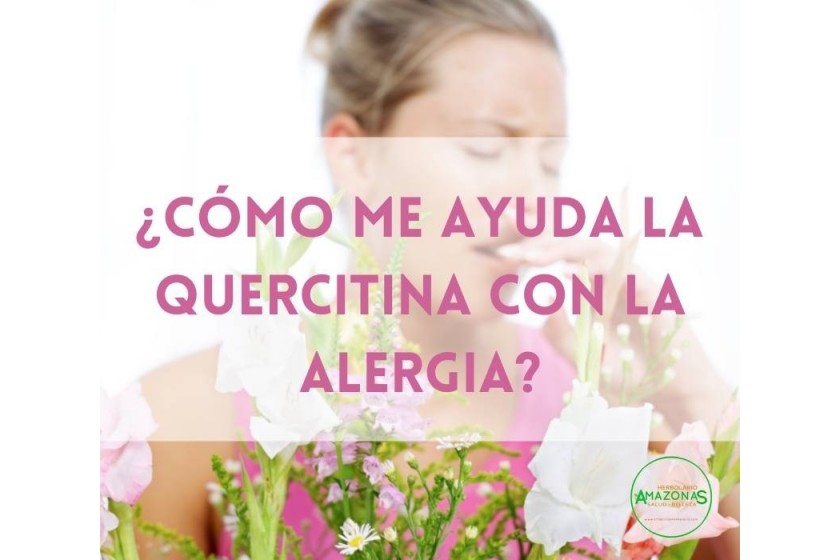 ¿Cómo me ayuda  la quercitina con la alergia?